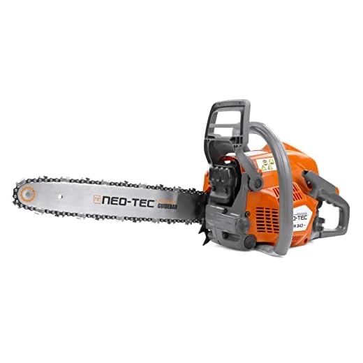 NEOTEC 43cc Gas Chainsaw NH843 with 16 Inch Guide Bar and Chain, Power Chain Saw 2.95HP 2,2KW 16" Gasoline Chainsaws for Trees and Firewood Cutting, All Parts Compatible with Husqvarna 543XP