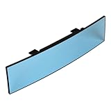 ENN LLC ルームミラー 車用 バックミラー ブルーミラー 曲面 300mm