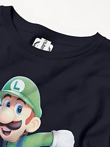 Nintendo Luigi Smash Boy's Premium Solid Crew Tee2