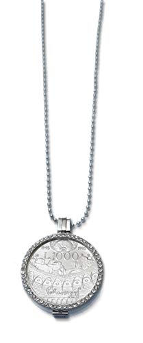 Colgante con collar Mascagni Moneda 1000 liras plata de ley 90 cm para mujer