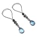 BoDivas Nipple Noose Czech Drops Non Piercing Body Jewelry Rings (Water Blue)