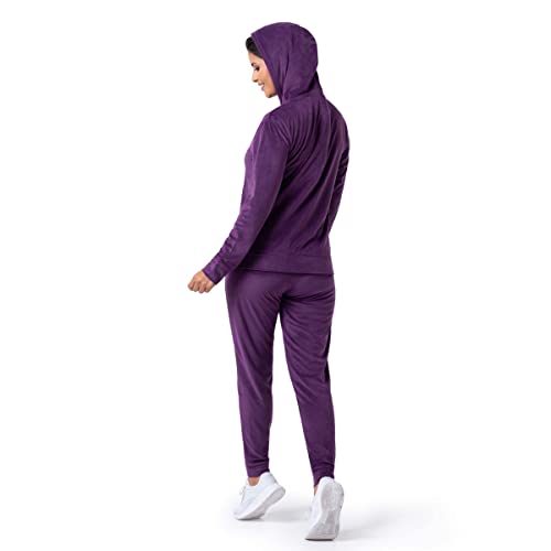 Wright's womens Velour Tracksuit 2 Piece Zip Up Hoodie and Jogger2