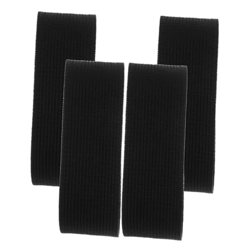 4pcs Elastic Band Hiking Legging Band Legging Rope Outdoor Garter Straps Legging Garters Riding Boot Straps Self-adhesive Elastic Bands Cycling Garter Straps Blended Black