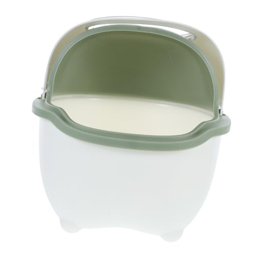 Caneca de basura de escritorio con tapa y diseño de oso miniatura 1