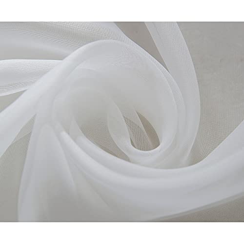 RT Designers Collection Celine Sheer 55 x 216 in. Sheer Curtain Scarf, Blue4