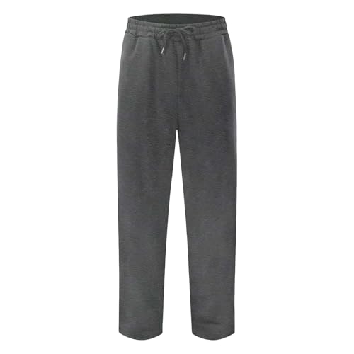 Men's Cargo Sweatpants Baggy Y2K Fall Casual Pants Open Bottom Adjustable Drawstring Mens Athletic Pants with Pockets3