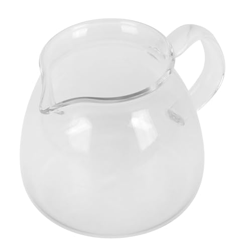 FUNNETOYU Vassoio Per Caffè in Vetro Trasparente Manuale Per Versare Caffè Brocca Per Panna e Latte Per Tè