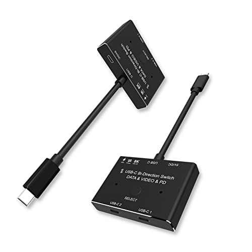 Commutateur de flux en direct 8K type-c avec séparateur USB 3.1 et alimentation PD 100W