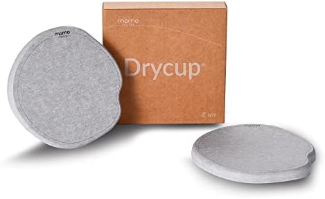 Momo Lifestyle Coasters for Drinks Drycup Stone Coaster Ultra Absorbent Made of Diatomaceous Earth Ideal for Wooden and Coffee Table Non Scratch Condensation Drink Coasters (2 Pack)