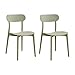 Patioflare Stacking Chair Set, Green, 2-Pack
