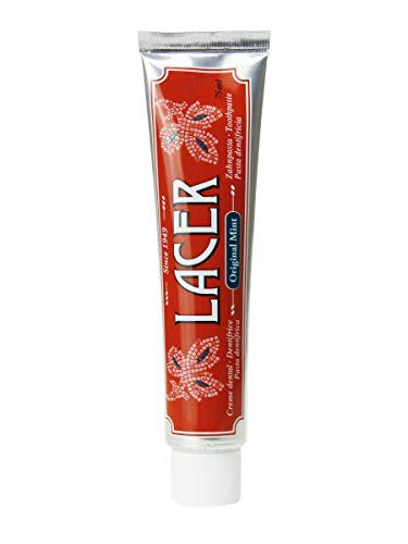 LACER Pasta DENTIFRICA Original Mint 75 ML, Negro, Estándar, 75
