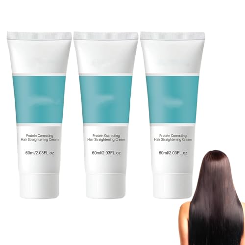 Crema Alisadora, Suavizante y Peinadora Natural Powerhouse Corrector, Tratamiento Capilar Corrector con Proteínas Silk Gloss para Mujeres