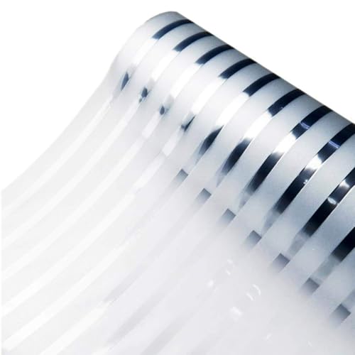 Image of WOO Home Frosted Glass Window Film & Stickers (24 X 240 Inchs) Privacy Window Cover for Home & Office - Easy Apply, UV Protection, Removable Decorative Film (Frosted Striped 2 X 20 SQFT)