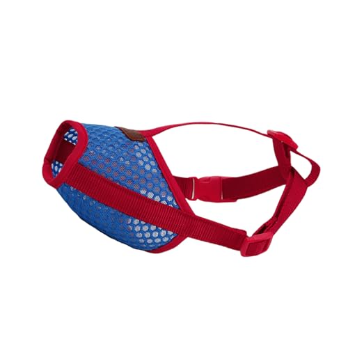 Adjustable Dog Safety Muzzle Mesh Material Large Dog Mouth Cover Stop Licking Chewing Washable