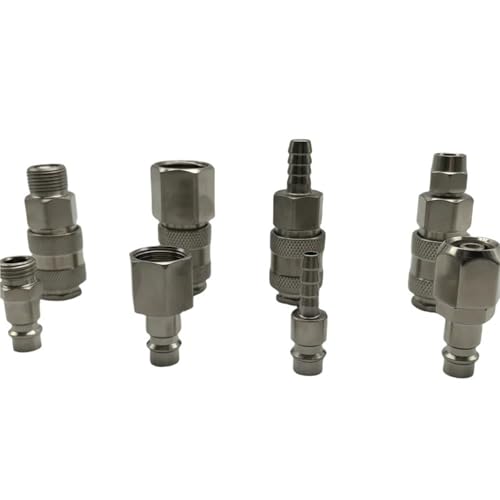 Conector rápido neumático EU PP20 con rosca de un cuarto para mangueras de aire 4