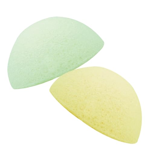 Didiseaon 2 Piezas Esponja Maquillaje Lavado De Cara Amarillo Limón Esponja De Maquillaje Esponjas Esponja Natural Esponja De Baño Esponja Baño Esponja Limpieza Facial
