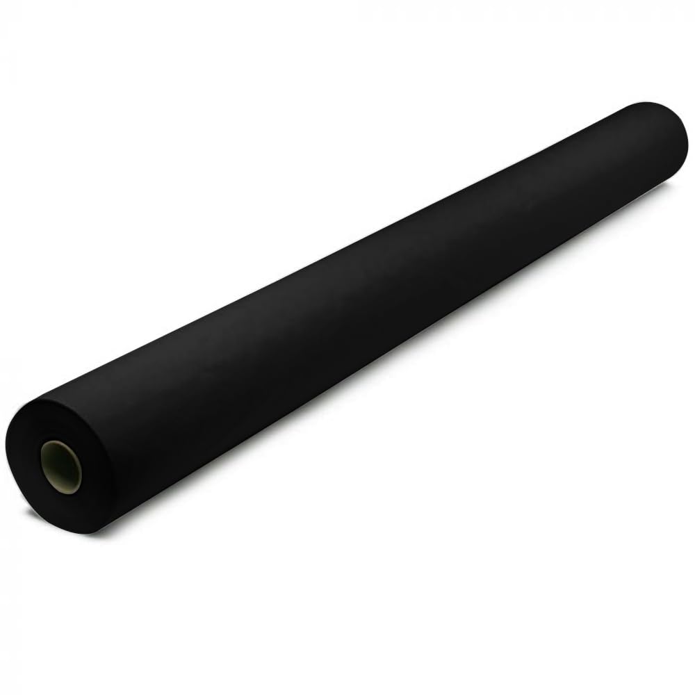 Venuscello Black Venuscello® Banquet Roll 8M | Paper Banqueting Roll For Wedding Buffet Dinner Home Large Disposable Table Paper Cloth Cover - 8M