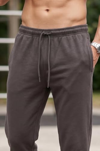 Image of Veirdo 100% Pure Cotton Regular Fit Mid Rise 2 Pocket Trackpants for Men (Available in Black, Brown, Navy, Olive, Eiffel Tower Colors)
