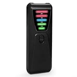 Geiger - Detector de radiación nuclear, alta sensibilidad, construcción robusta, valores fáciles de para leer, compacto y ligero, funciona con pilas, varios colores (negro)