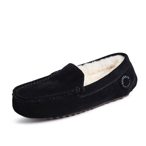 Dearfoams Women's Shearling Moccasin