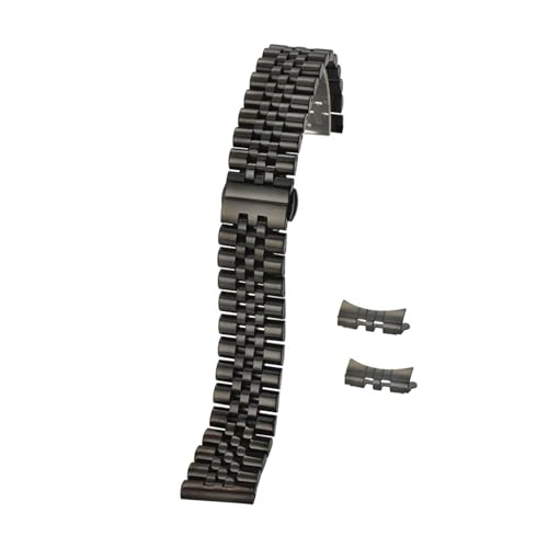 Bracelet de montre en acier inoxydable adaptable avec boucle métal