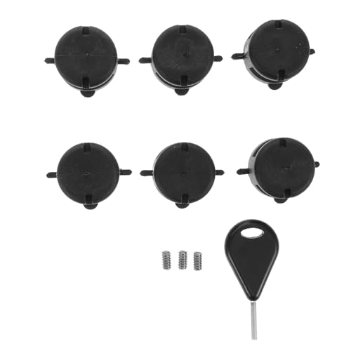 Parliky 1Set Surfboard Rudder Round Cup with Screws and Wrench Durable Hardware Accessories for Enhanced Stability and Performance High Impact Surfing Activities