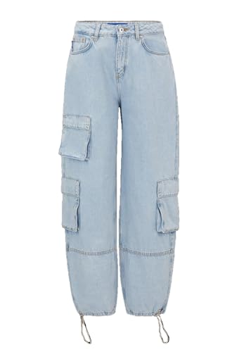 HUGO Women's Cargo Pocket Jean Joggers2