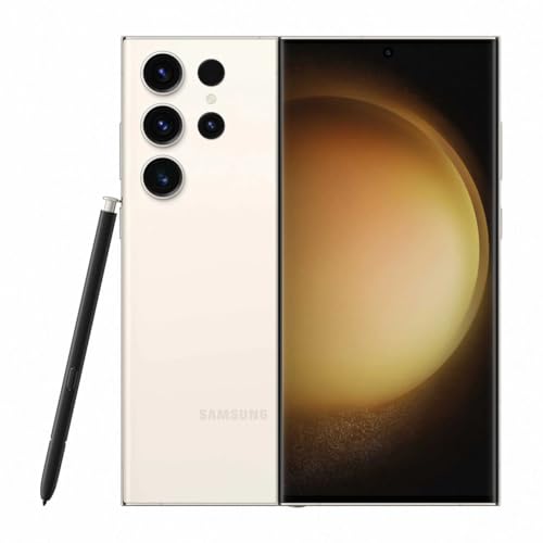 Samsung Galaxy S23 Ultra 5G SM-S918B/DS Dual SIM 256GB ROM 8GB RAM GSM Factory Unlocked Mobile Cell Phone Global Model Cream