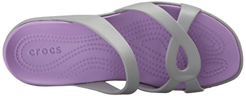 Crocs Meleen Twist, Ciabatte Donna, Argento