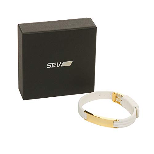 Amazon.co.jp: SEV(セブ)ラインブレスレット 2G Sサイズ ホワイト