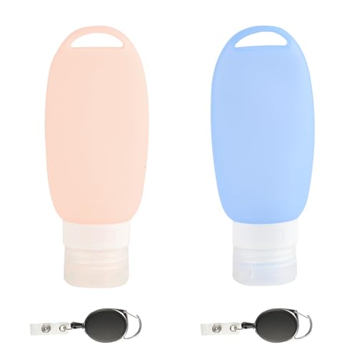 2 Stück 90ml Futtertube zum Befüllen Hund, 90ml Silikon Reiseflaschen Set, Nassfutter Leere Tuben zum Befüllen, wiederbefüllbare Futtertube Hund für Haustier Hundetraining, mit 2 Teleskopschnalle