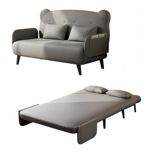 Luminary Aether�\�t�@�[�x�b�h �܂肽���ݎ� 1 �l�p / 2 �l�p 3WAY �}���`�t�@���N�V���� �N�b�V�����t�� �A�[�����X�g 5 �i�K���N���C�j���O �ȃX�y�[�X �V���O���\�t�@ �x�b�h �I�����W �� 70cm (�O���[,100��)