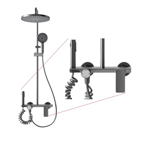 Colonne de douche 4 modes avec jet concentré et robinet de baignoire