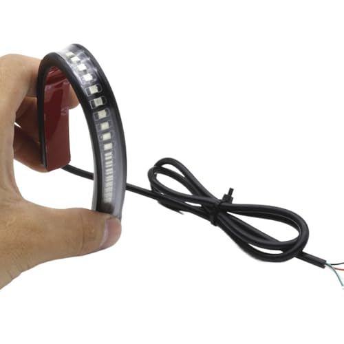 Clignotants LED moto Pulsar Rs200 barre lumineuse flexible 48 LED feux stop