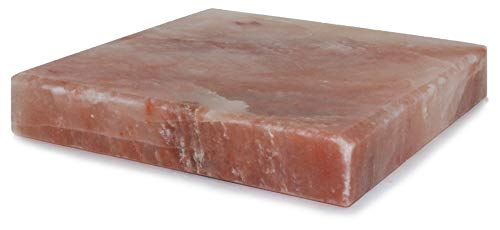 IndusClassic SSP-05 Himalayan Salt Block, Plate, Slab for Cooking, Grilling, Seasoning, And Serving (8X8X1.5)