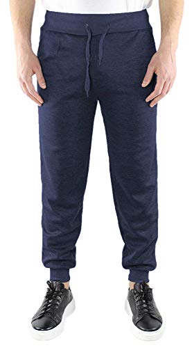 Ciabalù Pantalone Tuta Uomo Invernale Felpato Blu