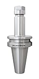 Accusize Industrial Tools BT40 V-Flange Collet Chuck for ER16 Collets, Draw Bar Thread M16x2, 8000 RPM, with A Projection Length 4'', 1608-0016