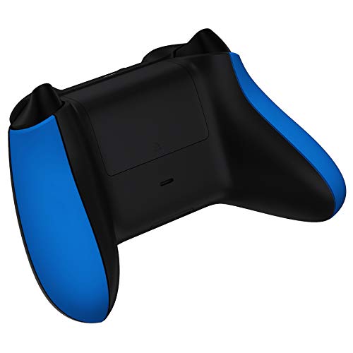 Image of eXtremeRate Grip for Xbox Series X & S, Blue Soft Touch Comfortable Left Right Side Rails, Replacement Parts Handles Rear Shell for Xbox Core Wireless Controller [Controller Excluded]