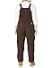 Carhartt Women's Weathered Duck Wildwood Bib Overalls (Regular and Plus Sizes), Dark Brown, Medium