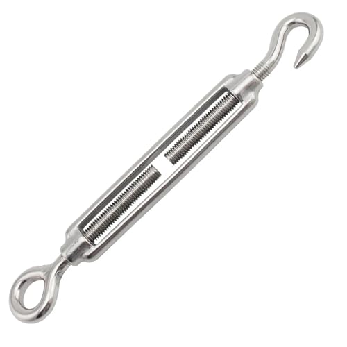20 Piezas Tensores para Cables Gancho y Ojal en Acero Inoxidable 316 miniatura 2