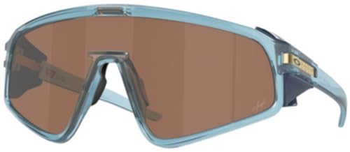 Oakley OO9404 Sunglasses Bundle: OO 9404 940408 Trans Stonewash/Prizm Tungsten Policarbonate Standard and Large Blue leash Accessory kit