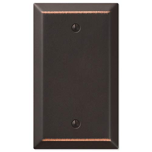 Traditional Design Wall Switch Plates Blank Single Outlet Cover, Oil Rubbed Bronze