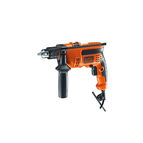 BLACK+DECKER KR554RE 550W 13mm Corded Variable Speed Reversible Hammer Drill Machine with Lock-On & 4 Drill Bits, For Home & DIY Use for Masonry, Steel & Wood, 1 Year Warranty, ORANGE & BLACK BLACK+DECKER KR554RE 550W 13mm Corded Variable Speed Reversible Hammer Drill Machine with Lock-On & 4 Drill Bits, For Home & DIY Use for Masonry, Steel & Wood, 1 Year Warranty, ORANGE & BLACK