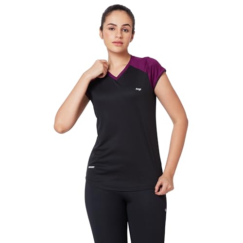 Image of berge' Ladies Polyester Dry Fit Western Shirts & Tshirts for Women, Quick Drying & Breathable Fabric, Gym Wear Tees & Workout Tops
