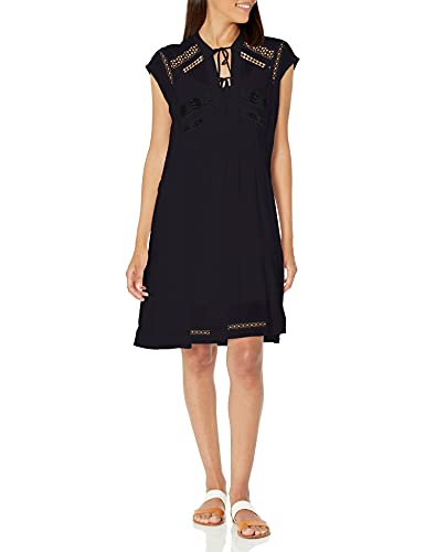 Robe Lucky Brand décontractée sans manches col noué dentelle femme