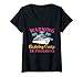 Womens Girls Trip Birthday Trip Warning Birthday Cruise In Progress V-Neck T-Shirt