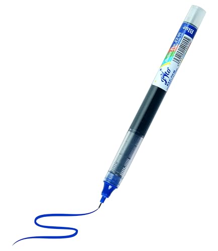 Image of JITO 0.5mm Fine Tip Roller Pen, Blue Ink - Pack of 20 (10x2)