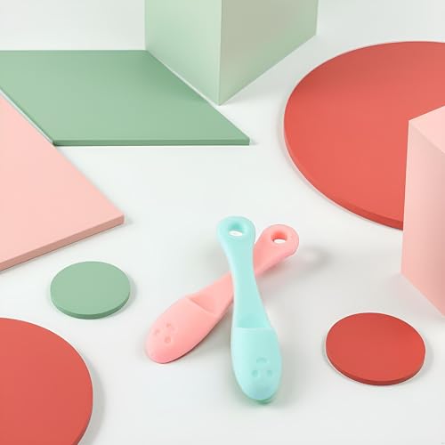 2 Stück Silikon Gesichtsreiniger Mitesserentferner Pinsel Reiniger Nase Poren Pinsel Finger Scruber Werkzeug Gesichtshaut Reiniger Massage Pinsel Zubehör Grün und Rot