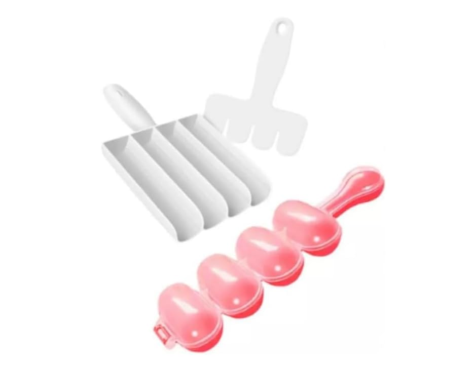 Kit 1 Modelador Cortador Bolinho Chuva Almôndegas Doces + 1 Boleador Enrolador Doce Sushi Brigadeiro