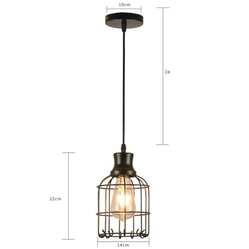 Lámpara colgante de araña industrial en hierro forjado y cuerda para cocina estilo loft 8